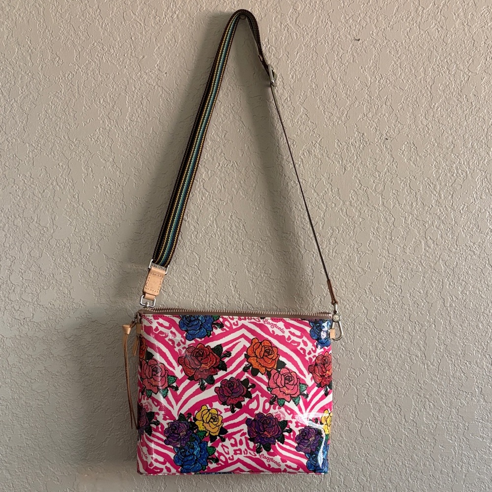 Consuela Pink Floral Crossbody Bag - Picture 2 of 11